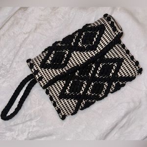 Elizabeth and James Woven Diamond Clutch